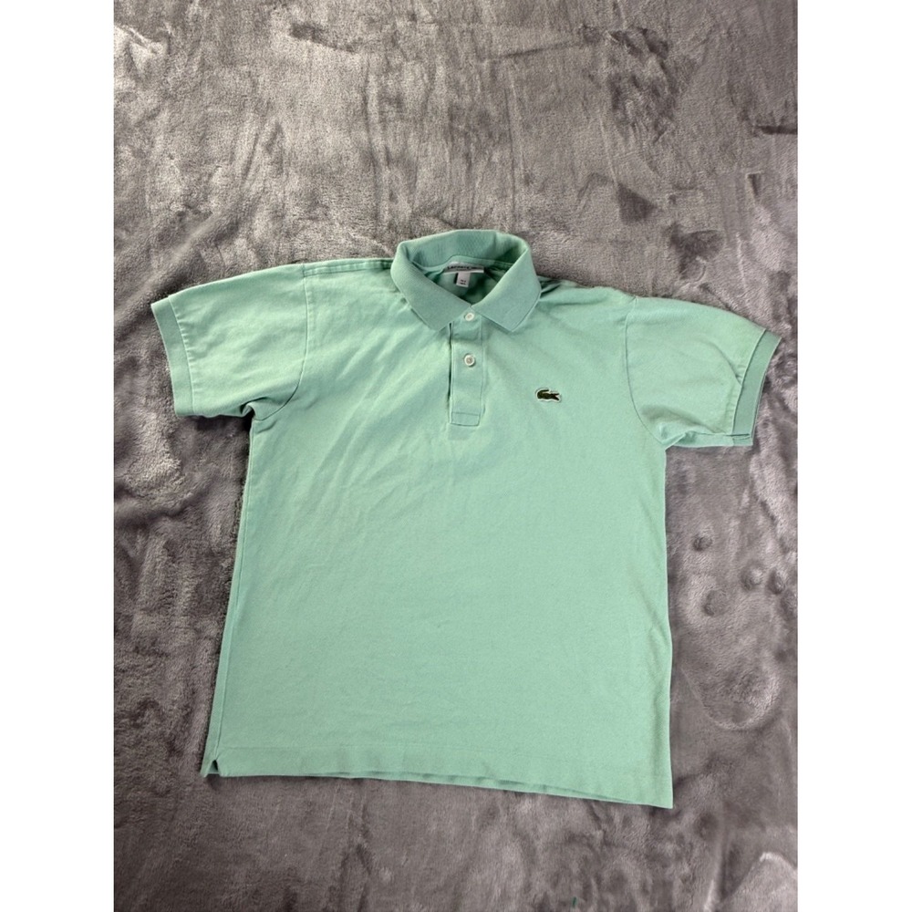 Lacoste Polo Classic Fit Mens S Green Short Sleeve Embroidered Preppy